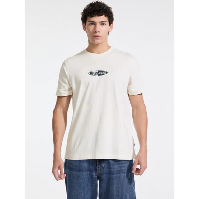 Guess Mens Small Logo T-Shirt White G054 male Small