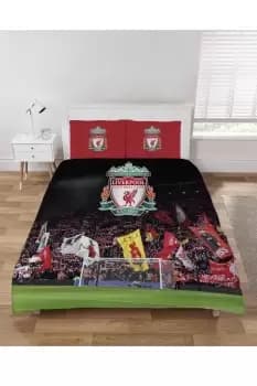 Liverpool FC KOP Reversible Duvet Set - Size: Double - Football