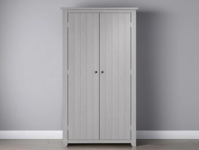 LPD Havana Grey 2 Door Double Wardrobe