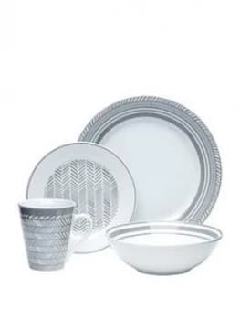 Waterside 32 Piece Herringbone Dinner Set
