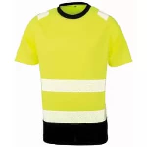 Result Genuine Recycled Mens Safety T-Shirt (L-XL) (Fluorescent Yellow) - Fluorescent Yellow