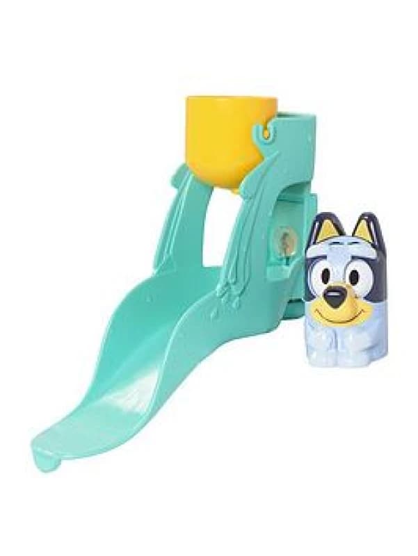 Toomies Blueys Wasserrutsche Badespielzeug fur Kleinkinder Wasserspaß mit Drehaugen Fordert Feinmotorik Mit Saugnapfen Ab 18 Monaten