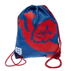 England FA Lion Drawstring Bag (One Size) (Blue/Red)