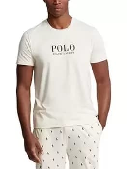 Polo Ralph Lauren Chest Logo Lounge T-Shirt, Cream, Size 2XL, Men