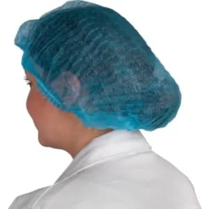Blue 21" Double Elastic Mob Cap (Pk-100)