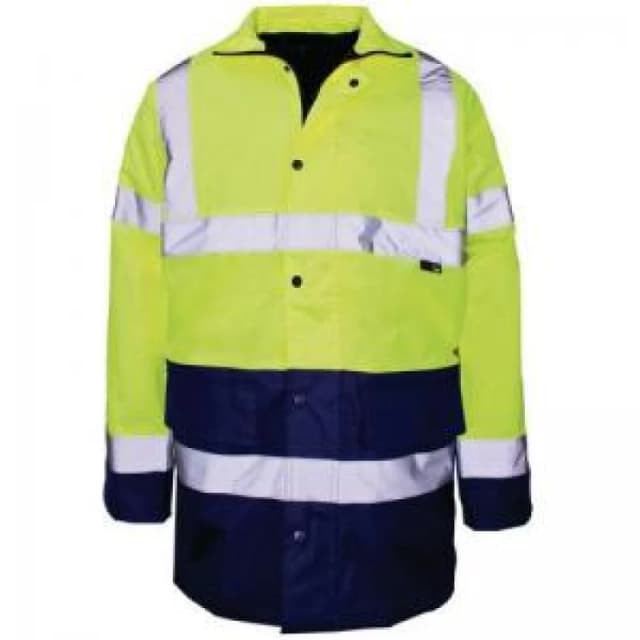 ESE Direct Hi-Vis Parka Jacket - Yellow & Blue - Size Extra Large 404701 Hi Vis Clothing