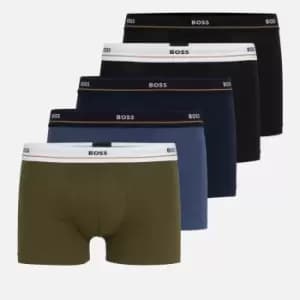 BOSS Bodywear Mens 5 Pack Essential Boxer Shorts - Open Miscellaneous - M
