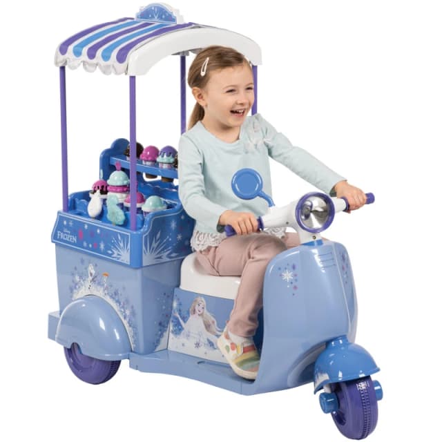HUFFY Disney Frozen Ice Cream Kart Children's Electric Ride-on, Purple 17355W
