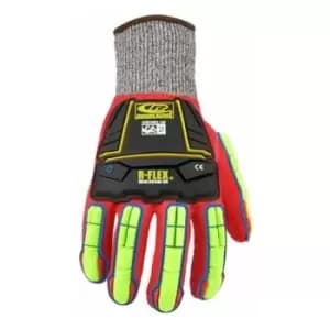 R068 SIZE 10,0 Mechanical Protection Gloves - Black/Grey/Red - Ansell