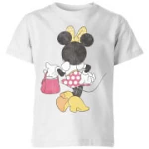 Disney Minnie Mouse Back Pose Kids T-Shirt - White - 11-12 Years