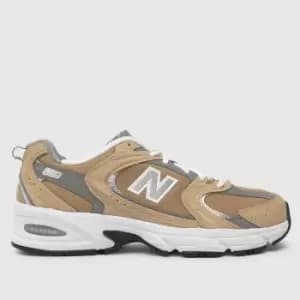 New Balance 530 trainers in white & beige