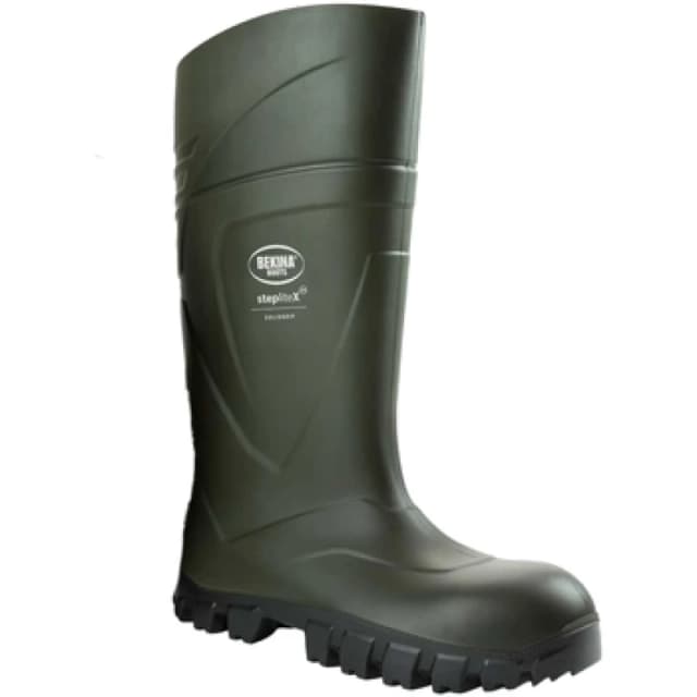 Bekina Womens StepliteX Solidgrip O4 Wellington Boots in Green Size: 4 Green Female 4