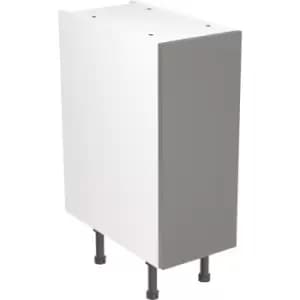 Kitchen Kit Flatpack Slab Kitchen Cabinet Base Unit Super Gloss 300mm in Dust Grey MFC