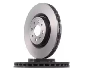 PAIR PAINTED BREMBO BRAKE DISCS 09.8004.31