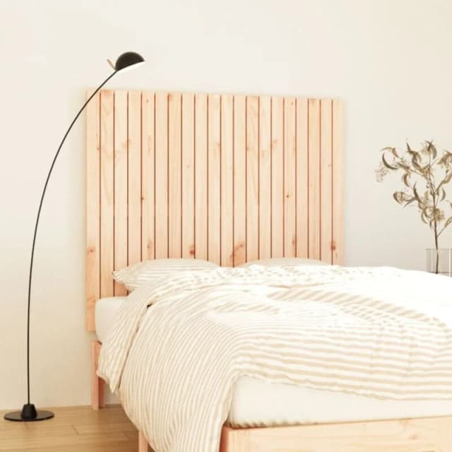 Vidaxl Wall Headboard 127.5X3X110 Cm Solid Wood Pine, Brown 824938