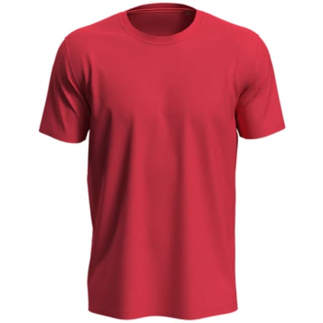 Stedman Stedman Men Lux T-Shirt in Red Size: large Red L Male 5063652385968
