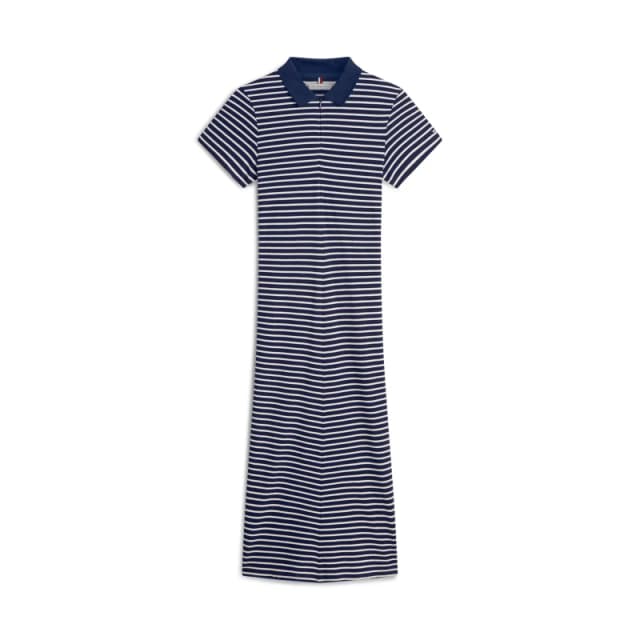 Tommy Hilfiger Tommy Lyoc Pique Drs Ld62 D Navy/Ecr female 8 (XS)