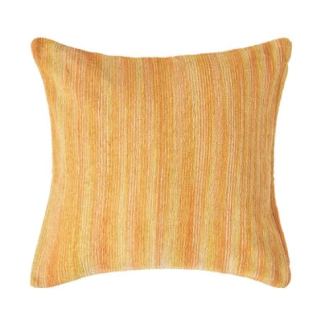 Homescapes Cotton Chenille Tie Dye Orange Cushion Cover, 60 X 60 Cm