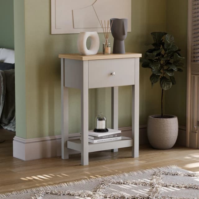 Lassic Vida Designs Arlington 1 Drawer Console Table Grey unisex 1 Drawer