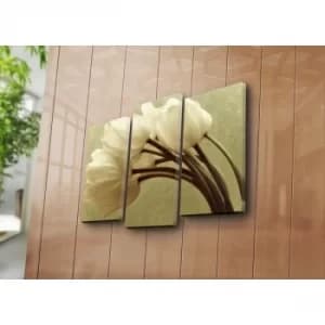 3PATK-1 Multicolor Decorative Canvas Painting (3 Pieces)