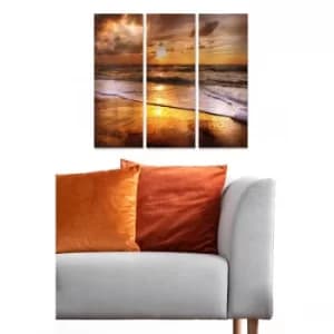 MDF2205553 Multicolor Decorative MDF Painting (3 Pieces)