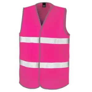 Result Adults Unisex Safeguard Enhance Visibility Vest (S/M) (Fluorescent Pink)