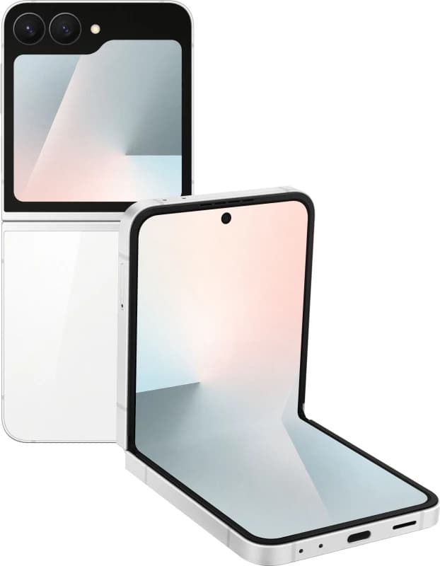 Samsung Galaxy Z Flip7 FE 256GB Smartphone in White