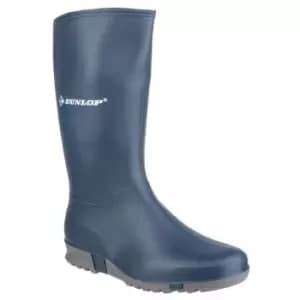 Sport Plain Rubber Wellingtons Blue/Grey Size 40