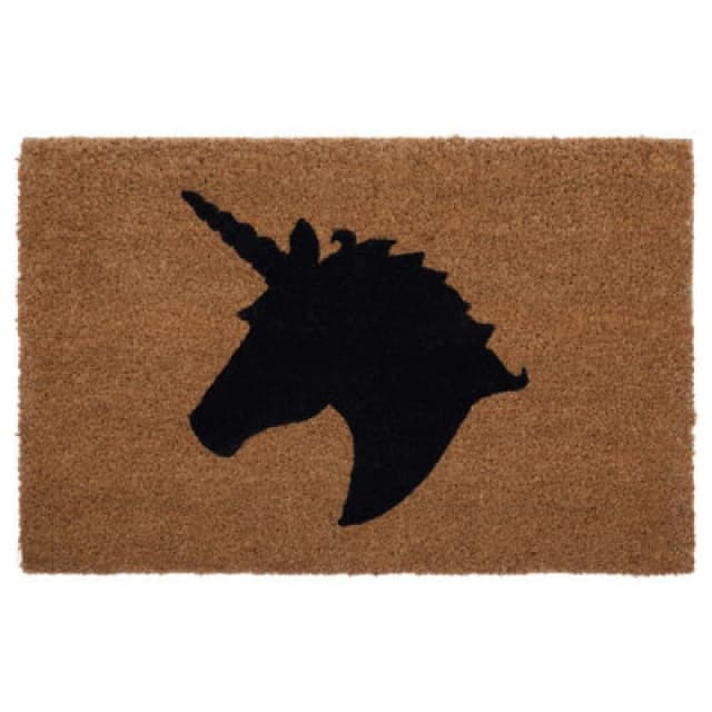 Premier Housewares Unicorn Doormat Brown