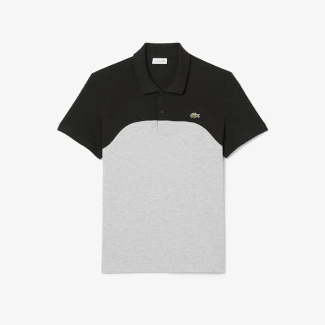 Lacoste Regular Fit L.12.12 Colour Block Polo Shirt Grey male S
