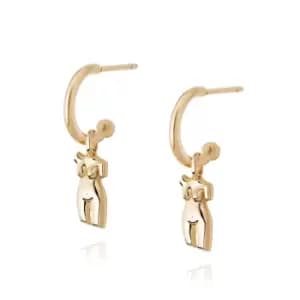 Daisy London Jewellery 18ct Gold Plate Vita Drop Earrings 18ct Gold Plate