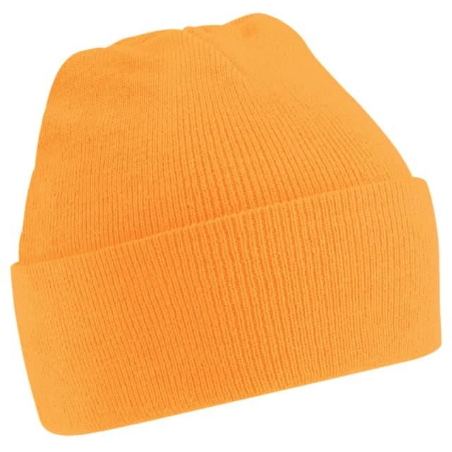 Beechfield Beechfield Men Soft Feel Knitted Winter Hat in Burnt Orange Burnt Orange One Size Male 5055747801880