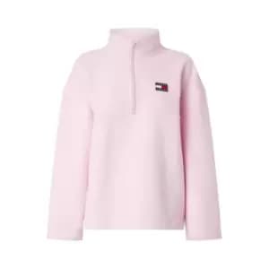 Tommy Jeans Tjw Ovrszd Badge Polar Fleece - Pink