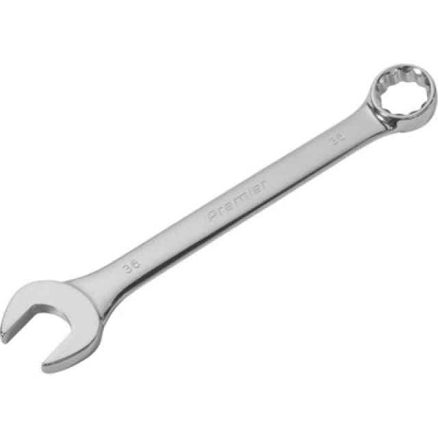 Loops 36mm EXTRA LARGE Combination Spanner - Open Ended & 12 Point Metric Ring Wrench Multi