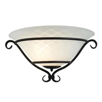 Torchiere - 1 Light Indoor Wall Uplighters Black, E27 - Elstead