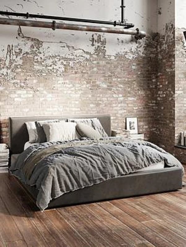 LPD Furniture Soho Dapple Grey Double Bed, Grey SOHDAG4.6*