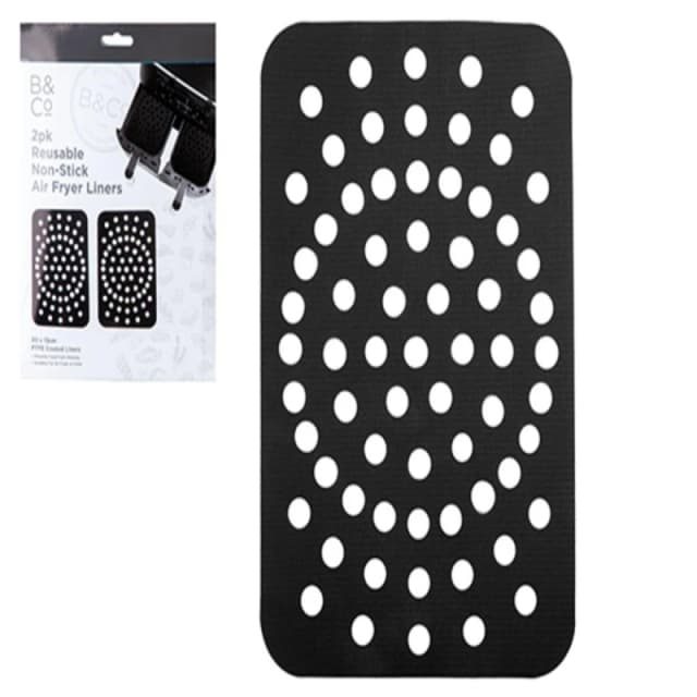 B and Co B and C 2Pk Air Fryer Liner Rectangular unisex One Size