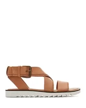 Toms Womens Crisscross Ankle Strap Flat Sandals