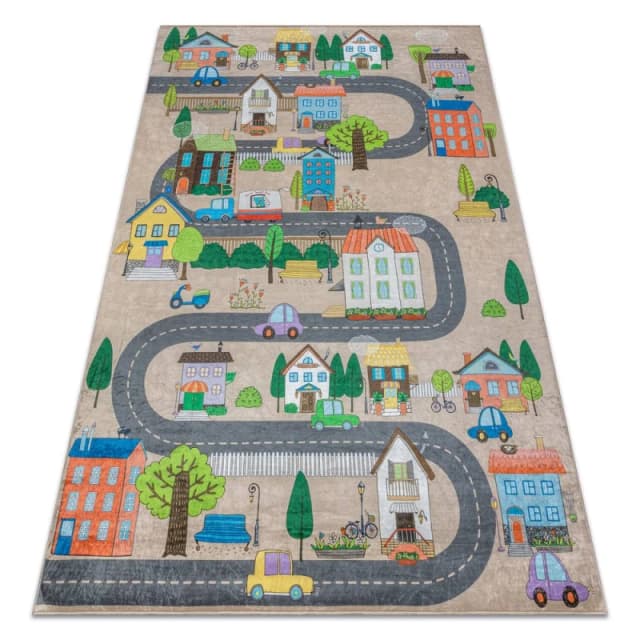 RugsX Bambino Rug in Beige Size: 140cm x 200cm Beige Unisex 140cm x 200 cm