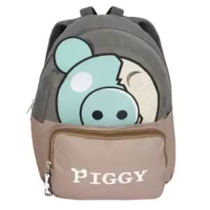 Piggy Boys Face Zompiggy Backpack (One Size) (Grey/Brown/Blue)
