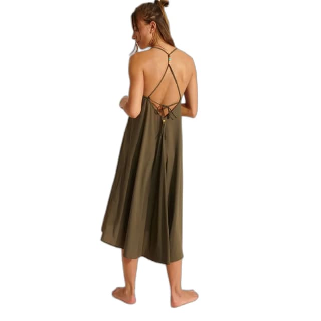 banana moon Womens long dress Banana Moon Ahona Perlina Vert Female S