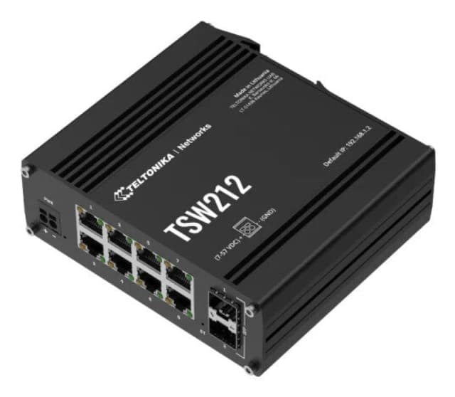 Teltonika Teltonika TSW212 Managed L2 Gigabit Ethernet (10/100/1000) Black TSW212000000