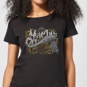 Looney Tunes ACME 'Stache Off Womens T-Shirt - Black