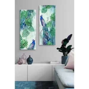 MDF0092 Multicolor Decorative MDF Painting (2 Pieces)