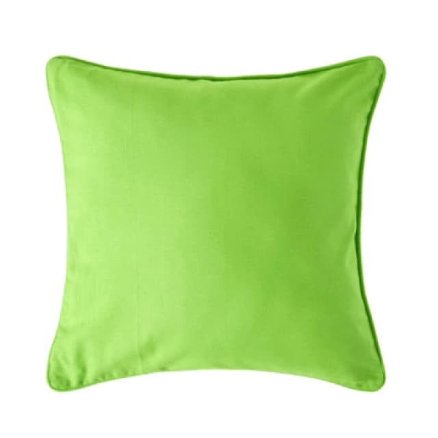 Homescapes Cotton Plain Green Cushion Cover, 60 X 60 Cm