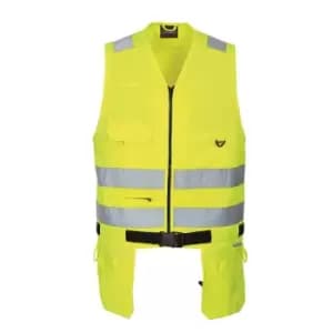 PW2 Xenon Hi Vis Tool Vest Yellow M