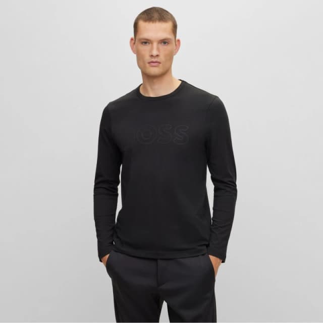 Boss Tognbo Logo Detail T-Shirt Black male S