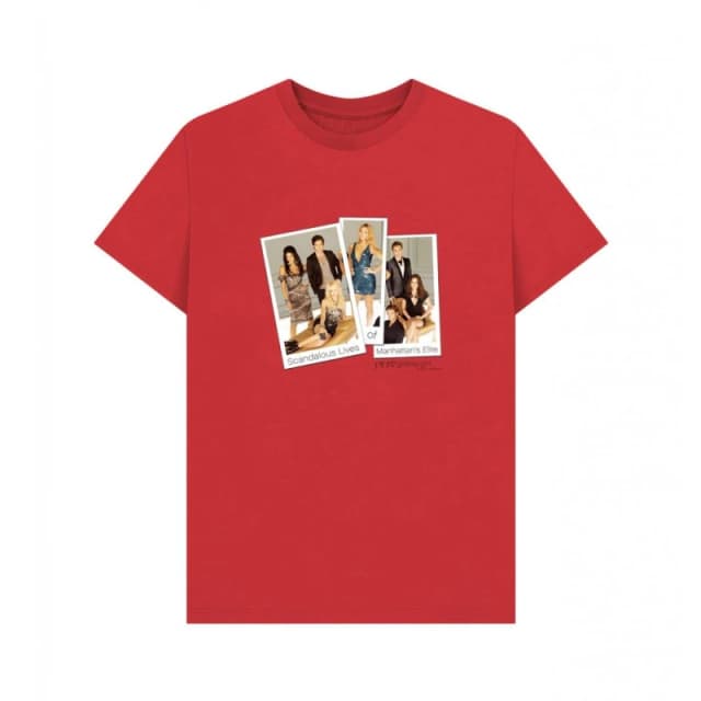 Gossip Girl Mens Manhattans Elite Graphic T-Shirt in Red Size: Small Red Male S