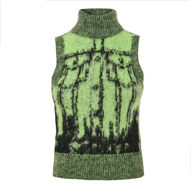 Diesel Womens Sifnos Maglia Knitted Hoodie Lime Punch female 8