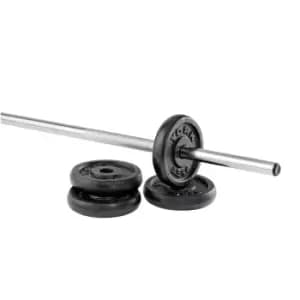 York 4 x 2.5kg Black Cast Iron 1Inch Plates